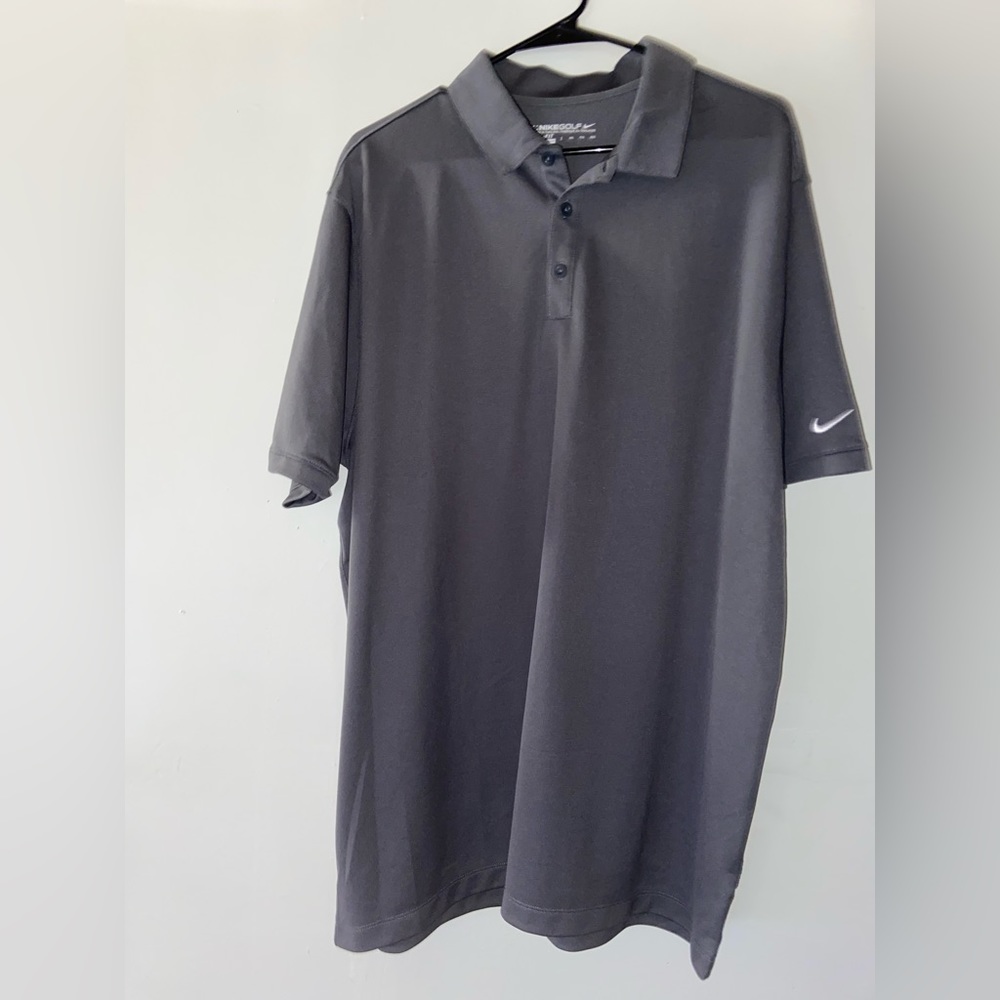 Men’s Gray Nike Golf Dri-Fit Polo Shirt